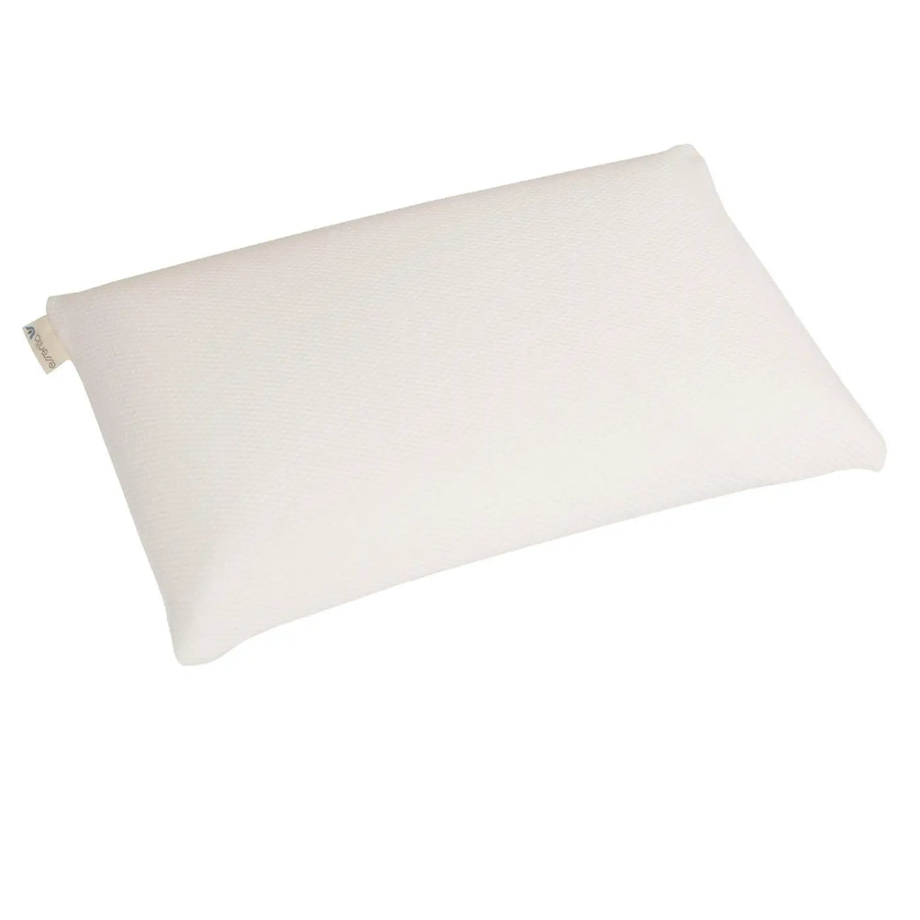 Classic organic foam pillow with GOTS certified organic cotton natural color cover